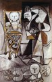 Mujer que dibuja rodeada de sus hijos 1950 Pablo Picasso